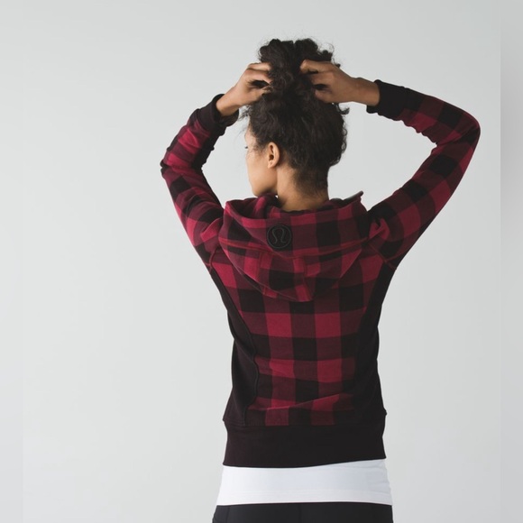 Lululemon Scuba Hoodie II
Mini Camp Check Printed Heathered Cranberry Black 2 - Picture 3 of 16